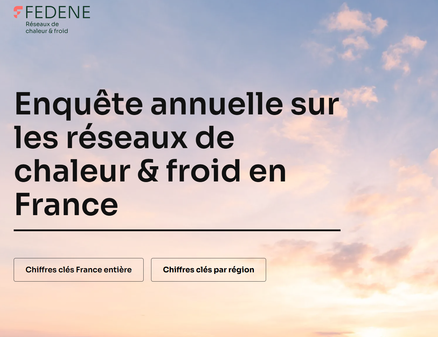 Enquête annuelle des réseaux de chaleur et de froid 2025