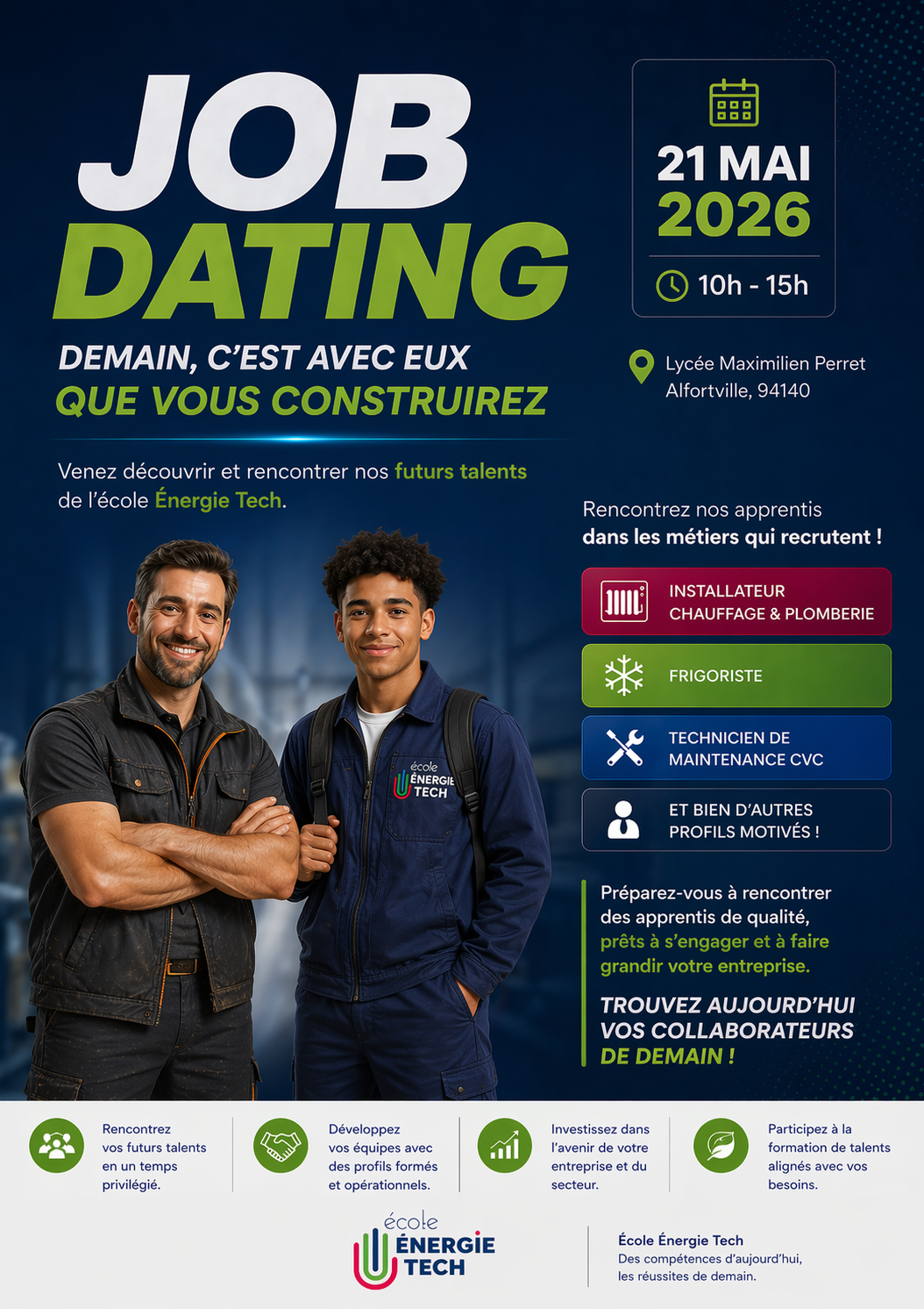 Job dating – École Énergie Tech